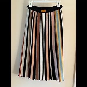Tory Burch Multi Colored Pleated Skirt size XS